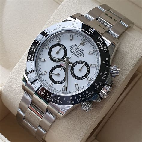 rolex daytona white or black dial|rolex daytona price list.